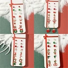 Рождественские серьги BOAKO 16 шт.компл., набор украшений, милый снеговик, елка, колокольчик, рождественские подарки для женщин, девочек, детей, серьги