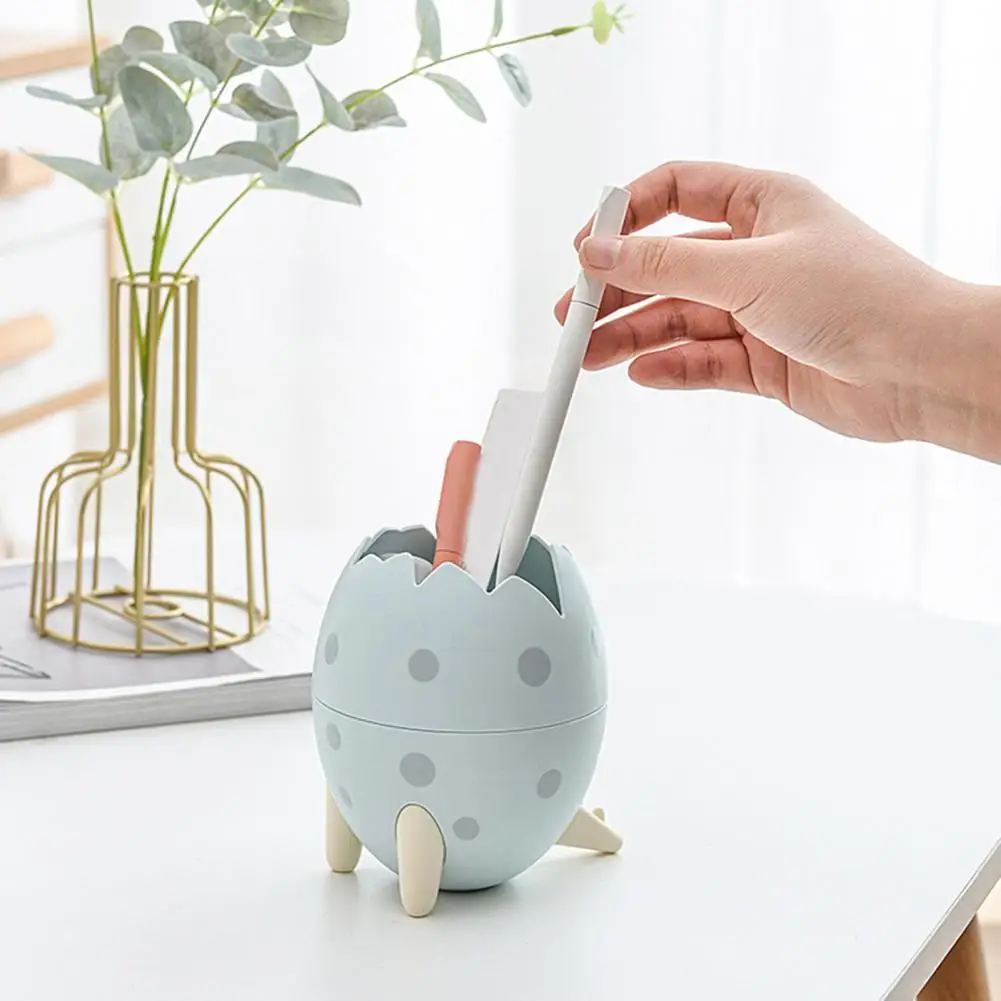 

Desktop Dinosaur Egg Pencil Holder Cosmetic Storge Organizer Brush Container