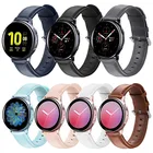 Кожаный ремешок для смарт-часов Samsung Galaxy Watch Active 2, Мягкий Роскошный сменный Браслет с переключателем ушей, 20 мм 22 мм