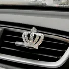 Автомобильный освежитель воздуха с клипсой на вентиляционное отверстие Автомобильный интерьер украшение с бриллиантами корона автомобильный аромадиффузор автомобильные аксессуары для девочек