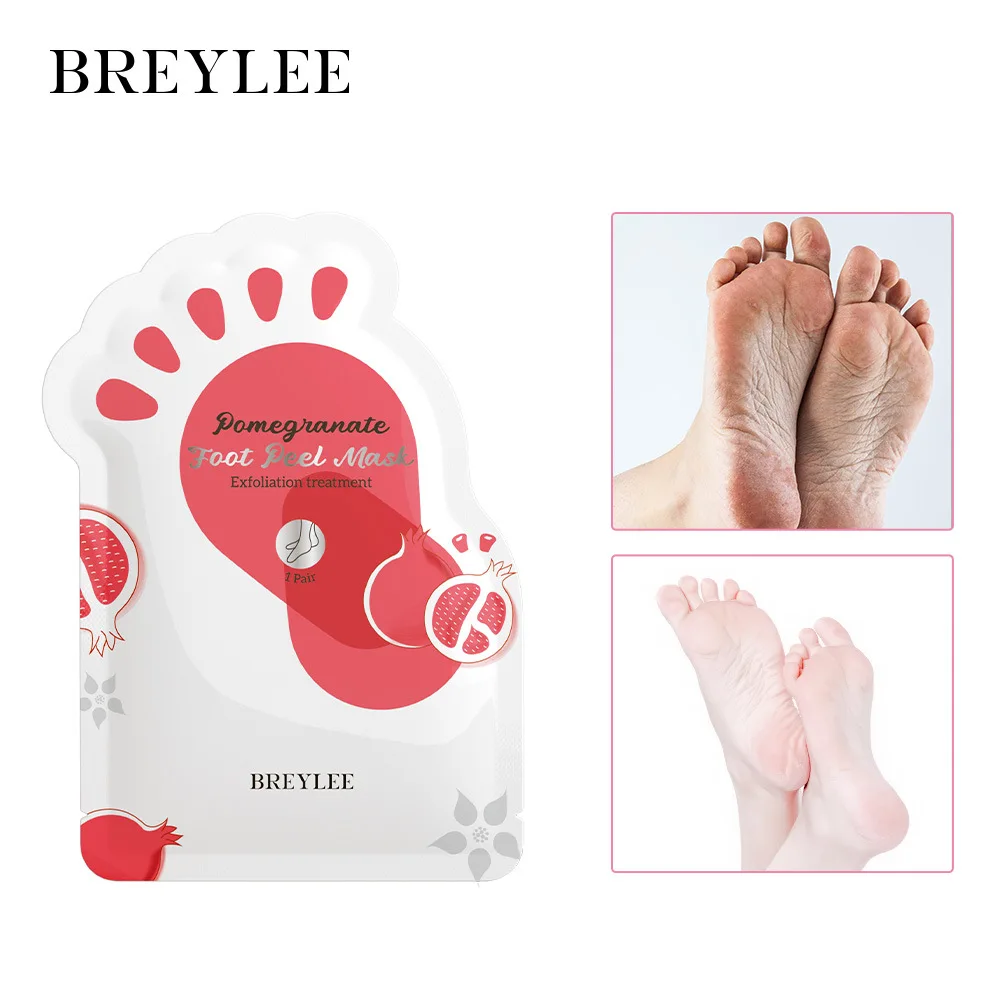 

Daily foot care red pomegranate nourishing moisturizing exfoliating foot mask foot callus dead skin remover disposable pedicure