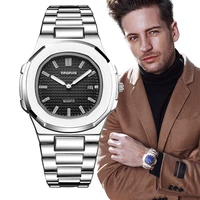 relogio masculino top brand luxury mens watches luminous waterproof 30m stainless steel quartz men date calendar business watch