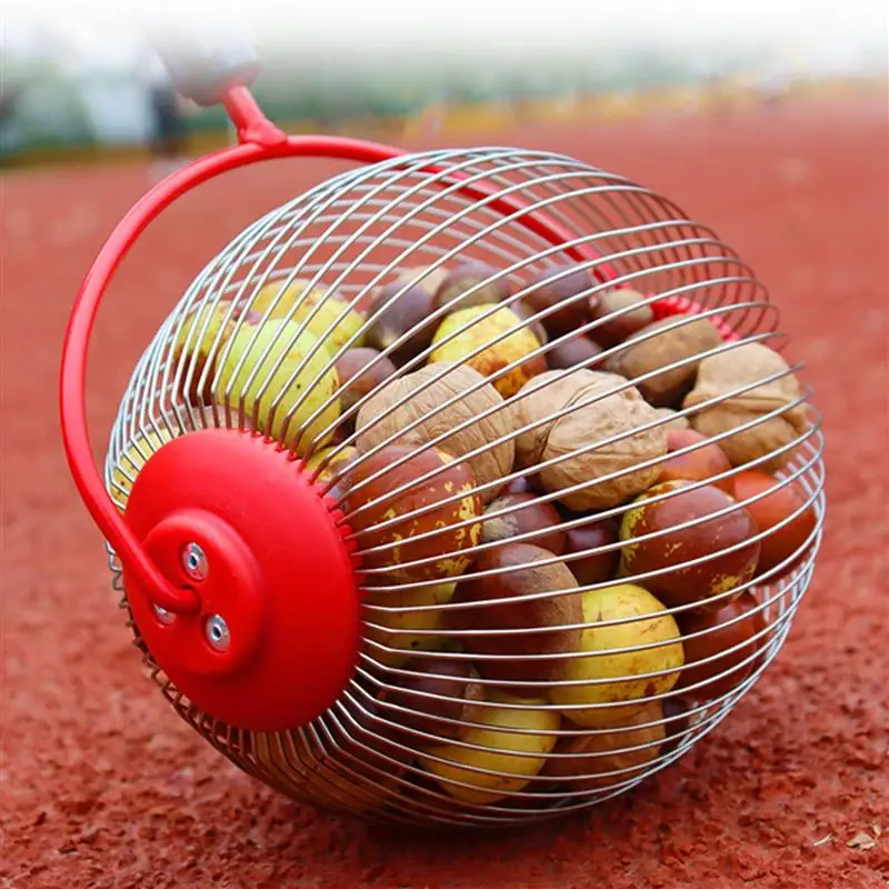 Nut Gatherer Fruit Collector Garden Rolling Harvester Picker Without Telescoping Pole for Picking up Walnut Chestnut |