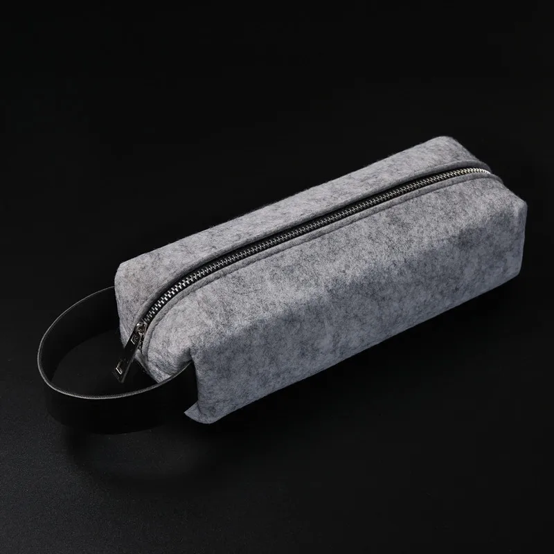 Милый пенал Чехол из шерстяного войлока ручной работы на молнии Estuche De Lapices ручка