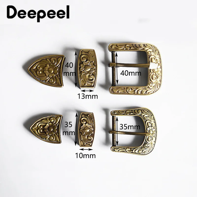 Deepeel 1 комплект (3 шт.) 35/40 мм твердая латунь высокое качество Резные булавки с
