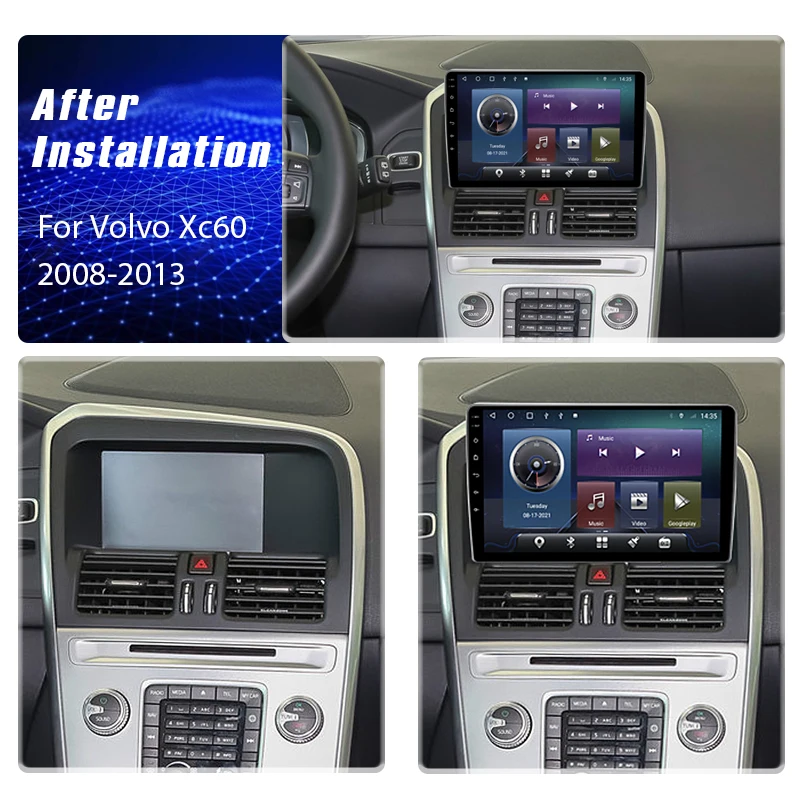Автомагнитола 2 Din Android мультимедийный плеер для Volvo XC60 que 1 2008 2009 2010 2011 2012 2013 4G Wi-Fi GPS