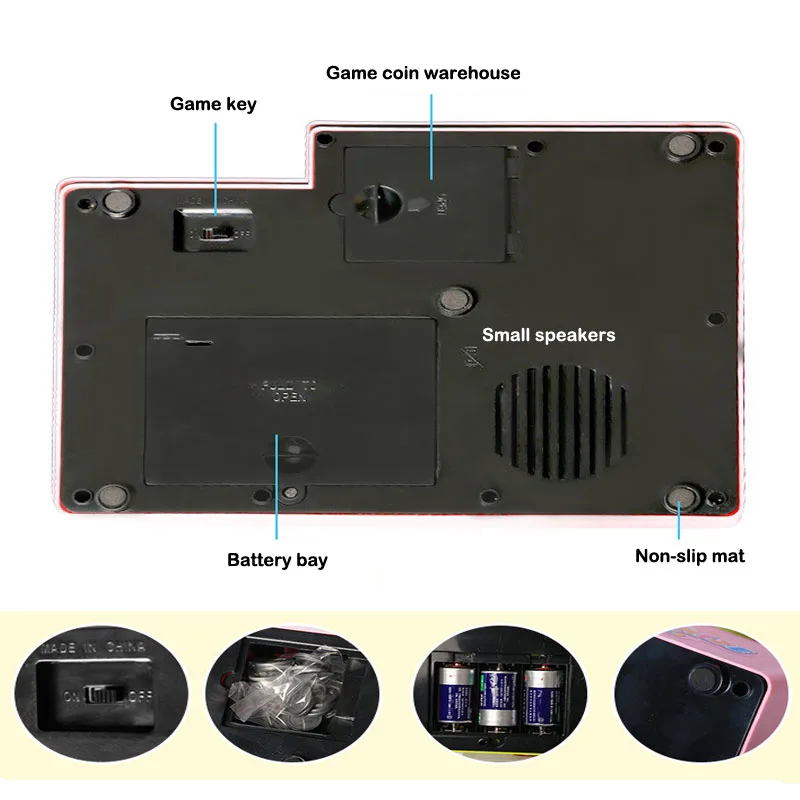 

Children's Coin Operated Claw Vending Machine New Light Music Candy Doll Grabber Arcade Machine Catcher USB Charge Kid Toys