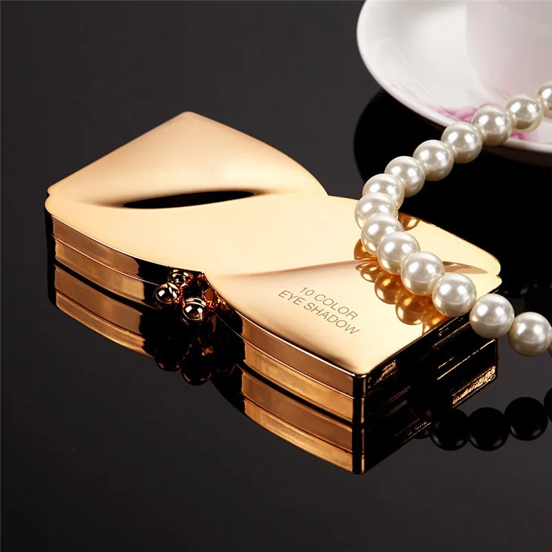 10 цветов Алмазные открытые тени для век Палитра Косметика Яркие Красочные Тени