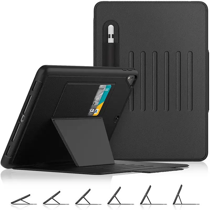 

Tablet Case for iPad 6th / 5th Generation 9.7 2018 / 2017 Multiple Angles Folio Leather Magnetic Kickstand Cover for iPad Air 2