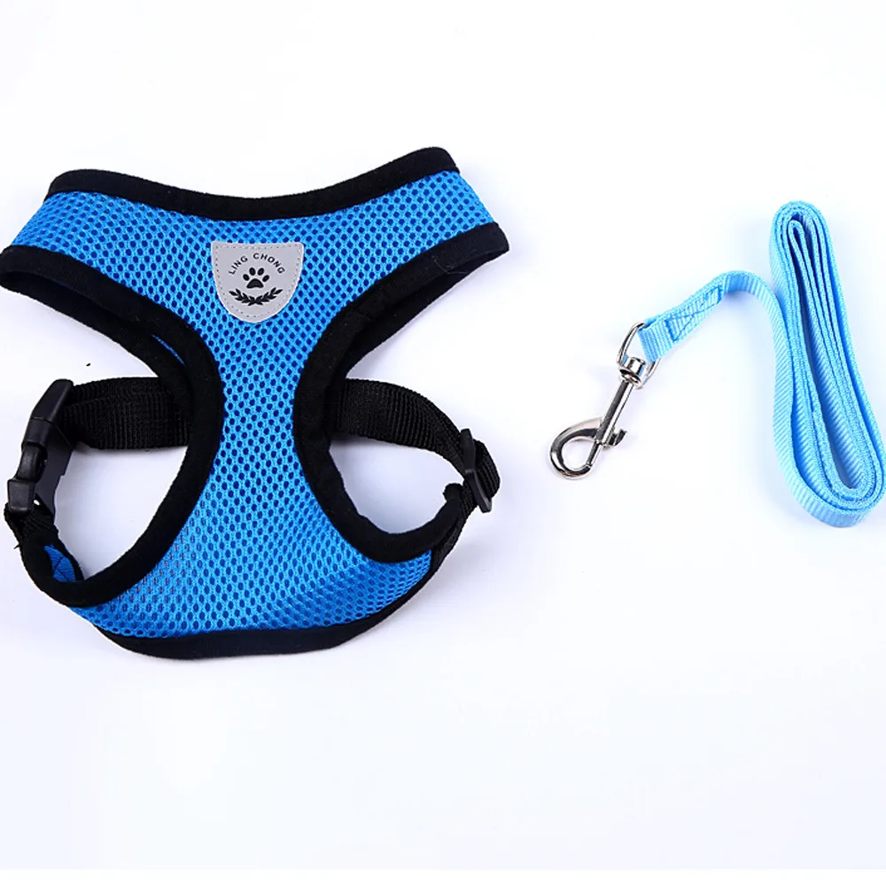 Жилетка для прогулок с котом свинцовый поводок щенков ошейник из полиэстера