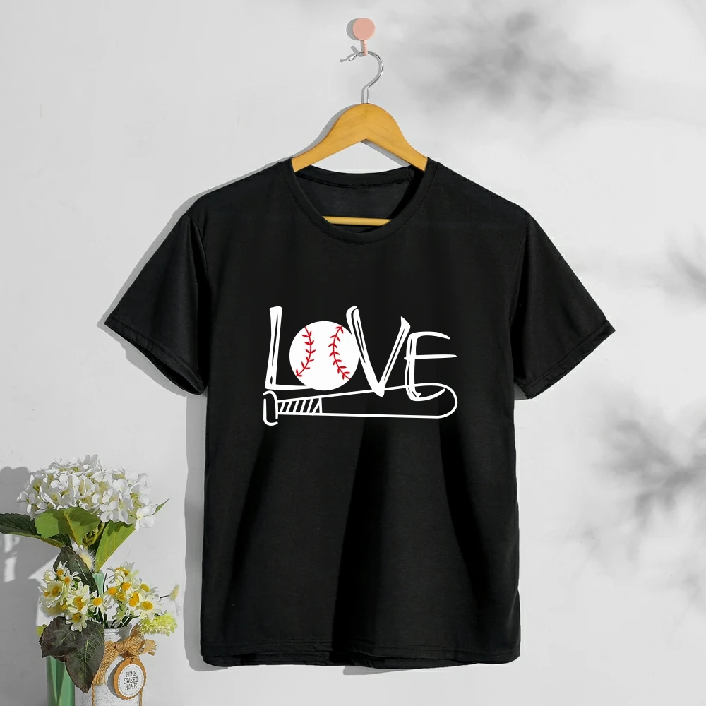 Бейсбол любовь Творческий аниме женская футболка 2021 Забавный дизайн с рисунком