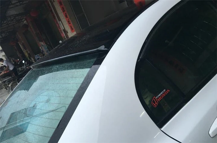 Для Honda Civic Спойлер ABS Материал багажник автомобиля Стекло Топ крыло спойлер