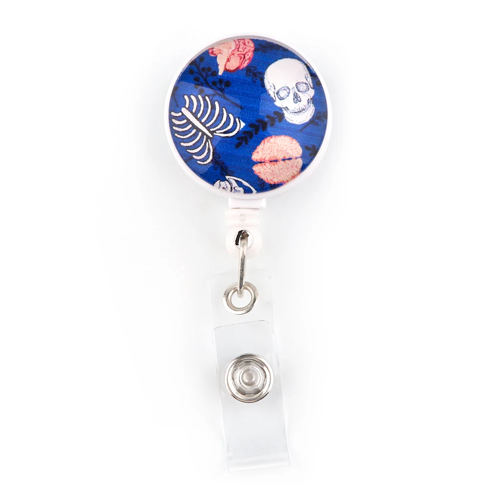 

G2071 Cartoon Human Organs Retractable Badge Card Holder Nurse Doctor Exhibition Lanyard Card Badge Holder School Office
