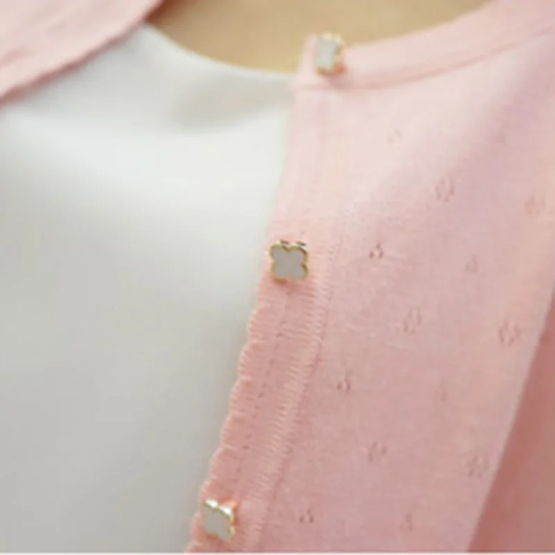 OHCLOTHING 2021 короткий дизайнерский тонкий кардиган Женская Солнцезащитная рубашка с
