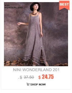 NINI WONDERLAND Весна Лето Женское двойное хлопковое льняное длинное лоскутное платье без рукавов Свободные повседневные платья с шарфом