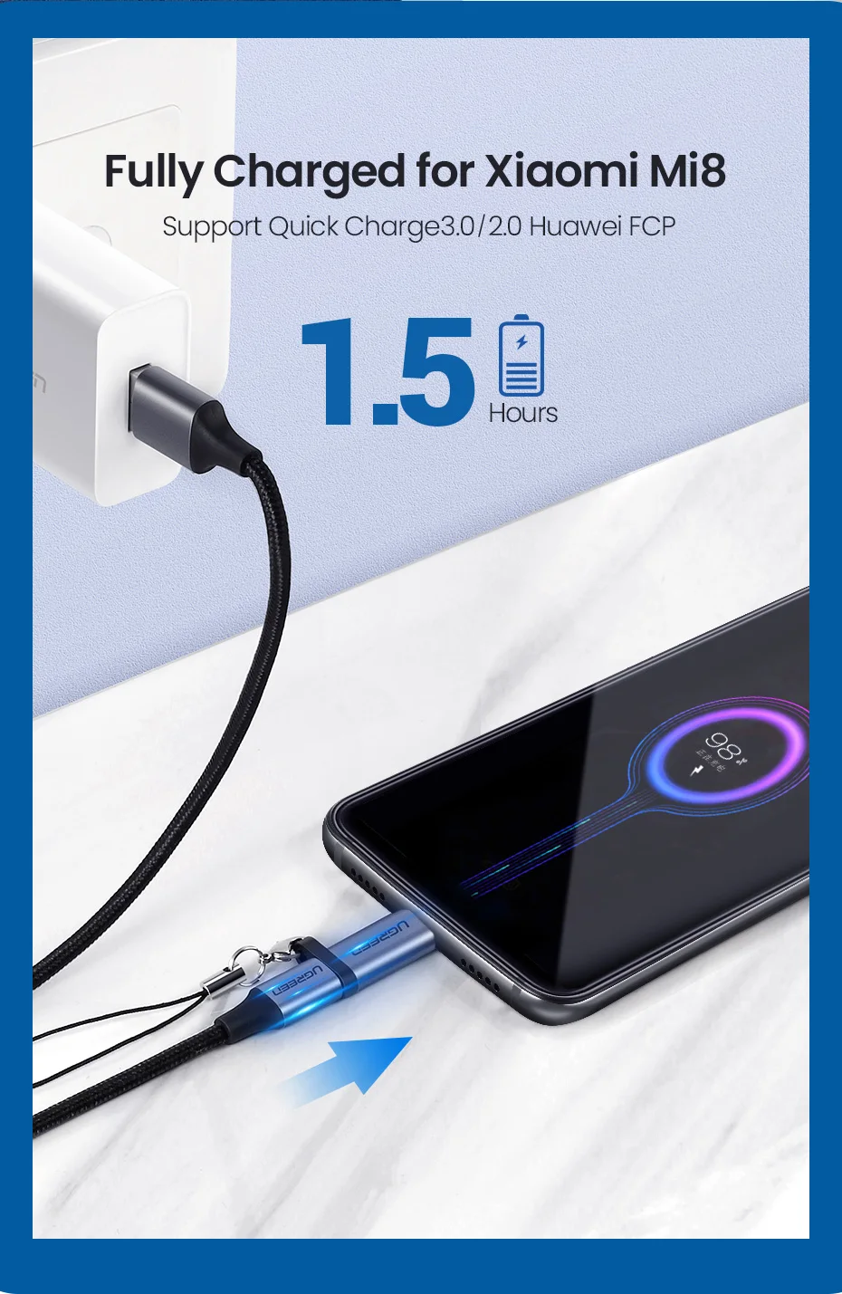 Ugreen usb c зарядное устройство usb type c штекер micro usb Женский адаптер зарядный кабель конвертер для samsung huawei xiaomi otg Android