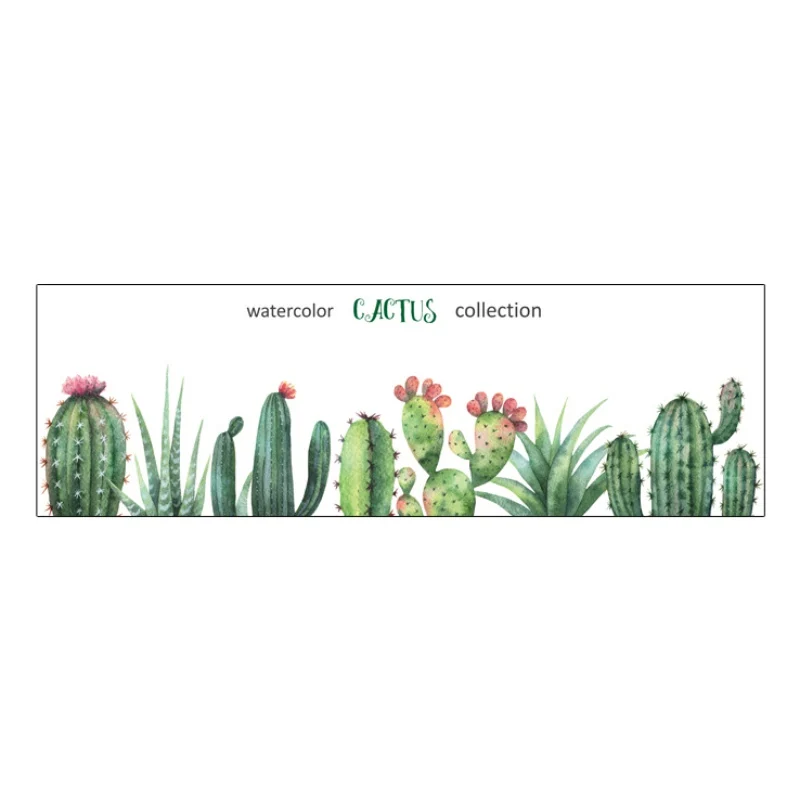 Зеленый Стикеры для растений на стену DIY крупнолистовой зеленый наклейка с