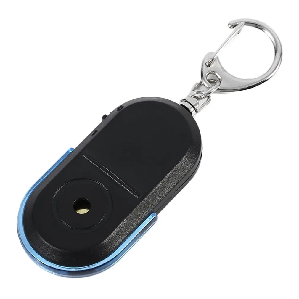 

LESHP Mini Anti-lost Alarm Whistle Sound Keychain Finder LED Light Locator Keychain Alarm for Old People Kid 53*29*11mm Less 10m