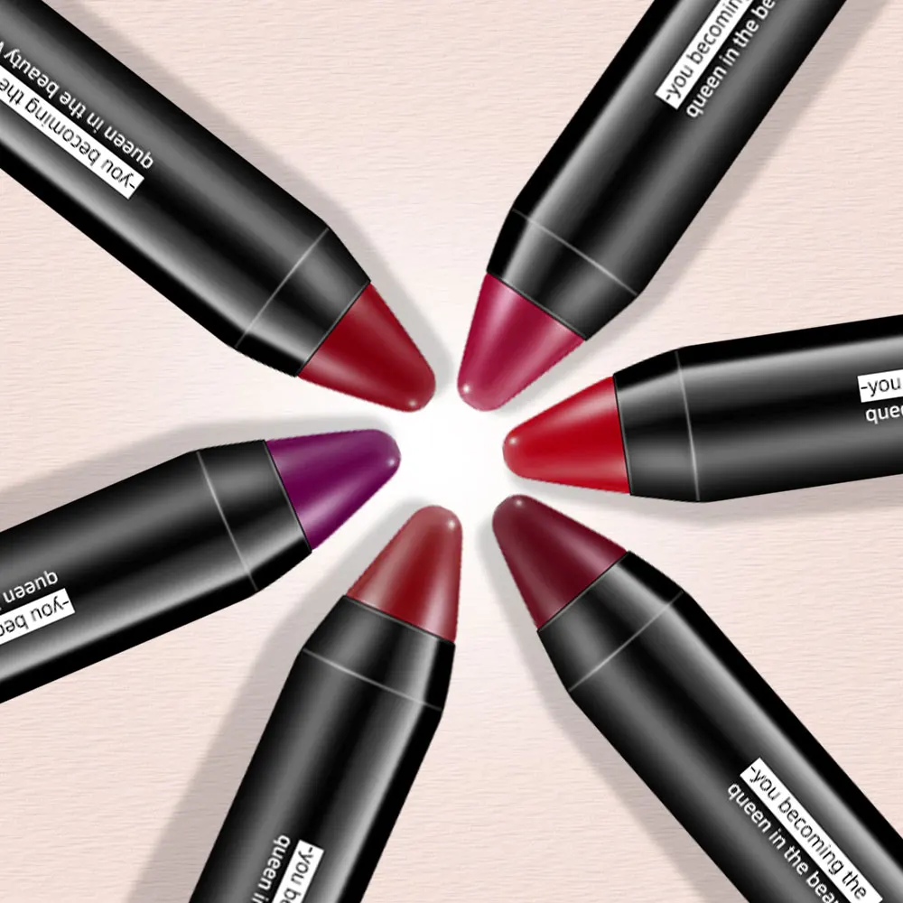 Женская помада шелковистая Подушка пудра матовая губная Длительное Действие