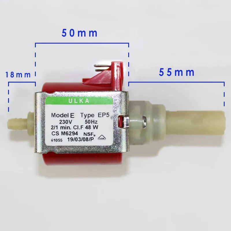 Оригинальный подлинный насос для кофемашины AC230V ULKA EP5 электромагнитное