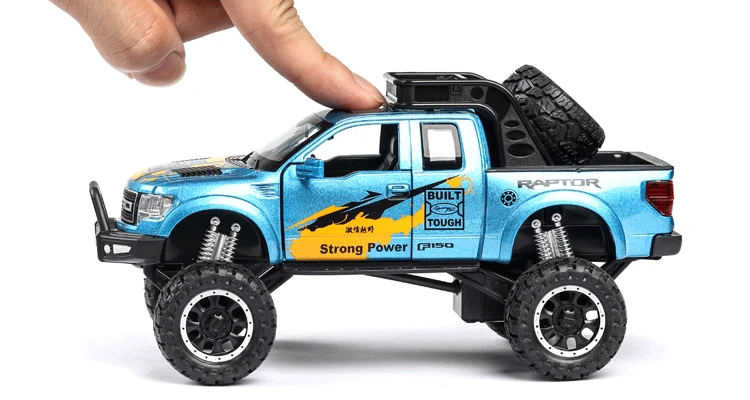1:32, Ford Raptor F150, пикап, сплав, модель автомобиля, оттягивается, литая под давлением, Игрушечная машина, модель автомобиля, подарок, игрушки для детей, день рождения