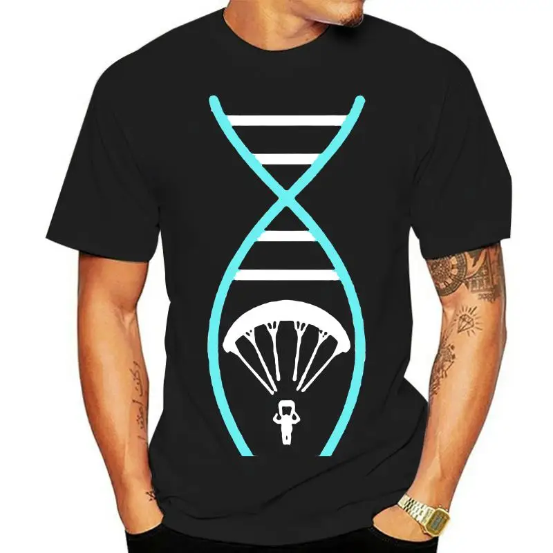 

Dna Paragliding T Shirt Print Formal Mens T-Shirt Costume Breathable Camisas Negras Weird Tshirt Man Cotton Tee Shirt Loose