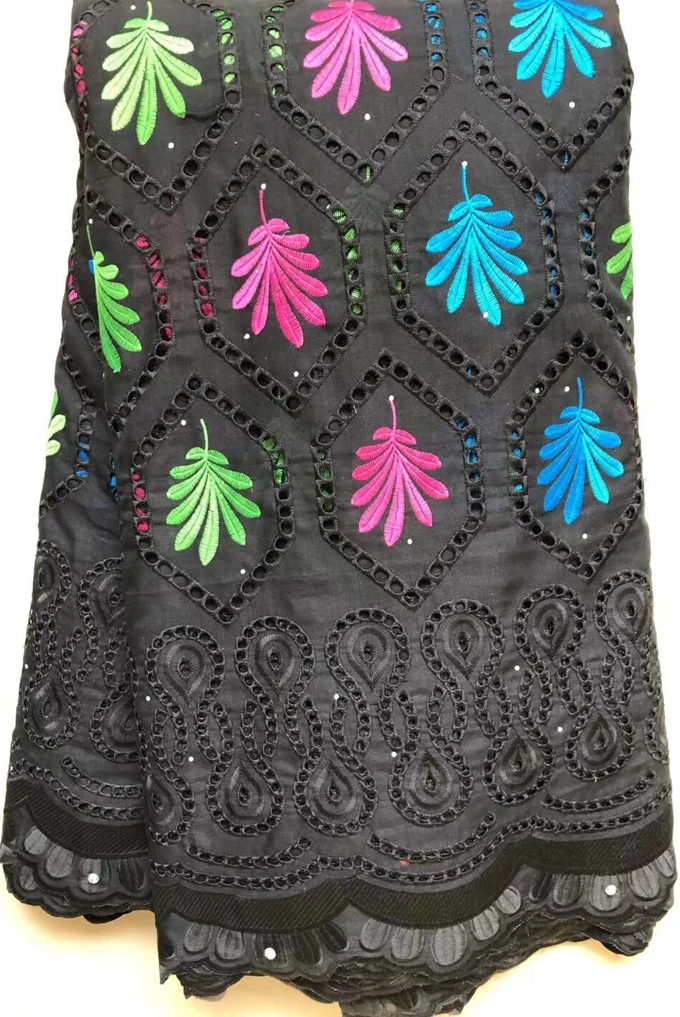 Горячая продажа 100% хлопок африканская сухая кружевная ткань нигерийская 2019