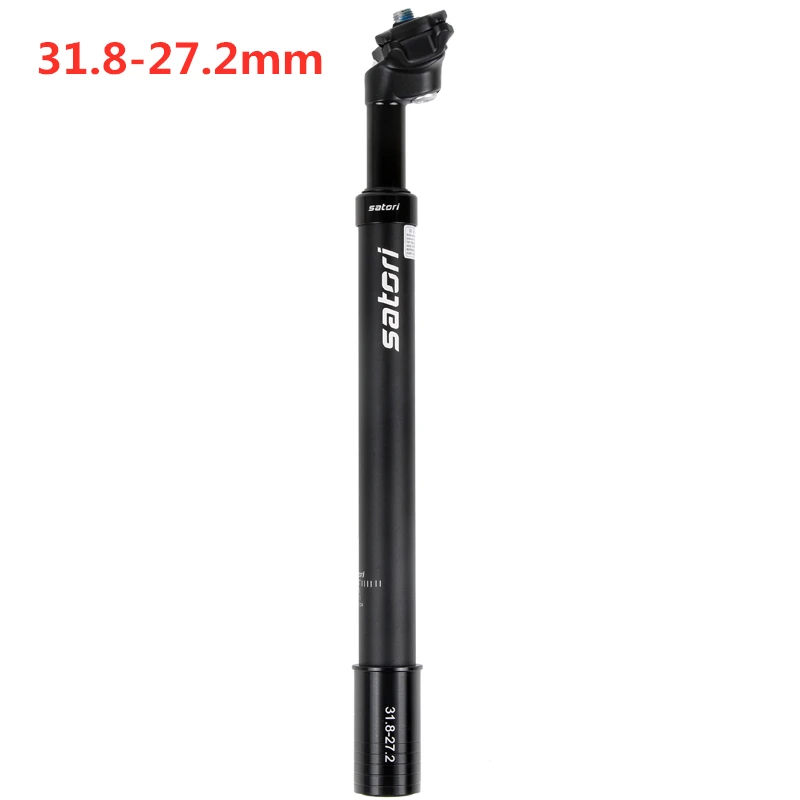 31.8mm Taiwan SATORI 27,2 мм алюминиевое седло для горного велосипеда, велосипедное седло, подседельный штырь, гидравлическая подвеска, 40 мм, для путешествий, 475 г - Цвет: 31.8mm