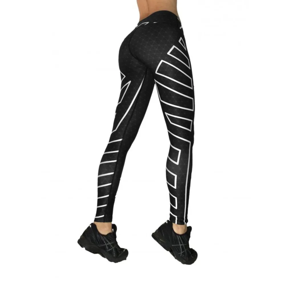 Повседневные черные облегающие леггинсы из полиэстера с высокой талией Новая