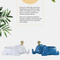 simple and modern resin crafts elephant mobile phone holder ornaments home living room remote control key storage decoration