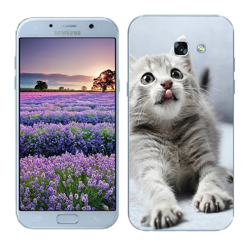 Чехлы для телефонов samsung Galaxy A5 A3 мягкие ТПУ Fundas Para Coque DIY окрашенный плотный чехол для телефона Galaxy A7 Shell - Цвет: 05