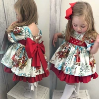 1 6t christmas princess dress toddler girls outfits kids baby girl bowknot party xmas gown formal dress costume
