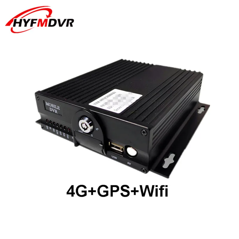 Удаленное позиционирование хост-трекер AHD 4CH 4G GPS WIFI Двойная SD-карта мобильный