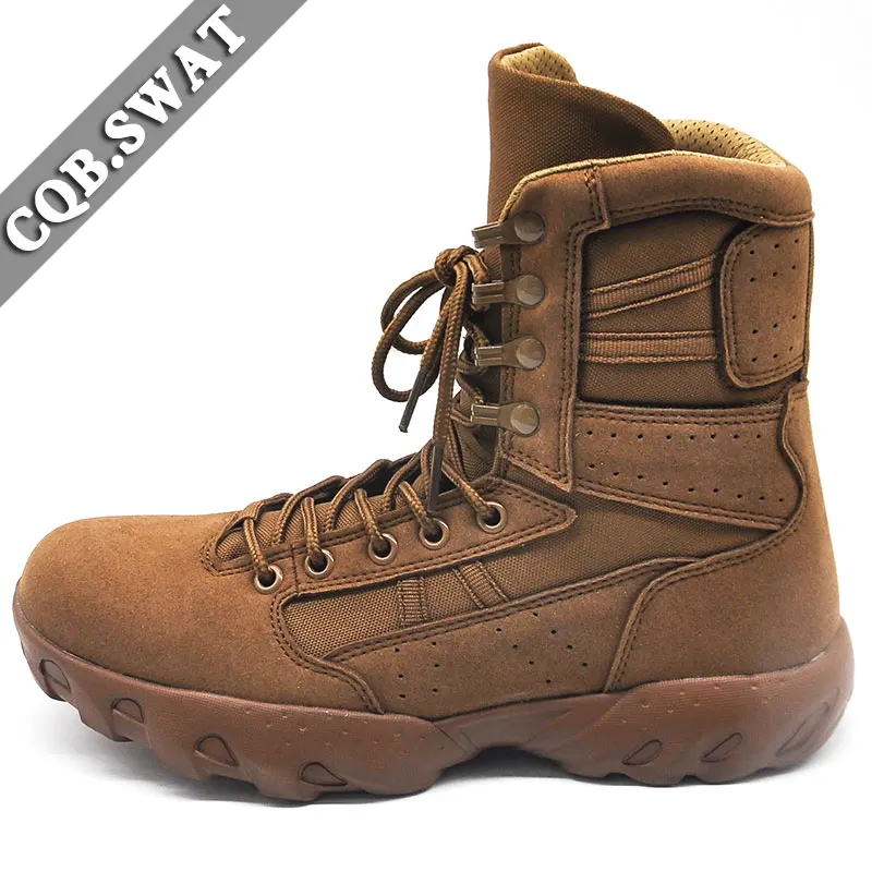 Мужские военные армейские ботинки из натуральной кожи черные на шнуровке