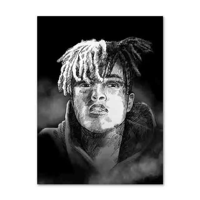Домашний декор живопись холст картины Настенные работы XXXTentacion Rapper Star HD печатная модульная в скандинавском стиле плакат для гостиной - Цвет: BO LXR1751-01