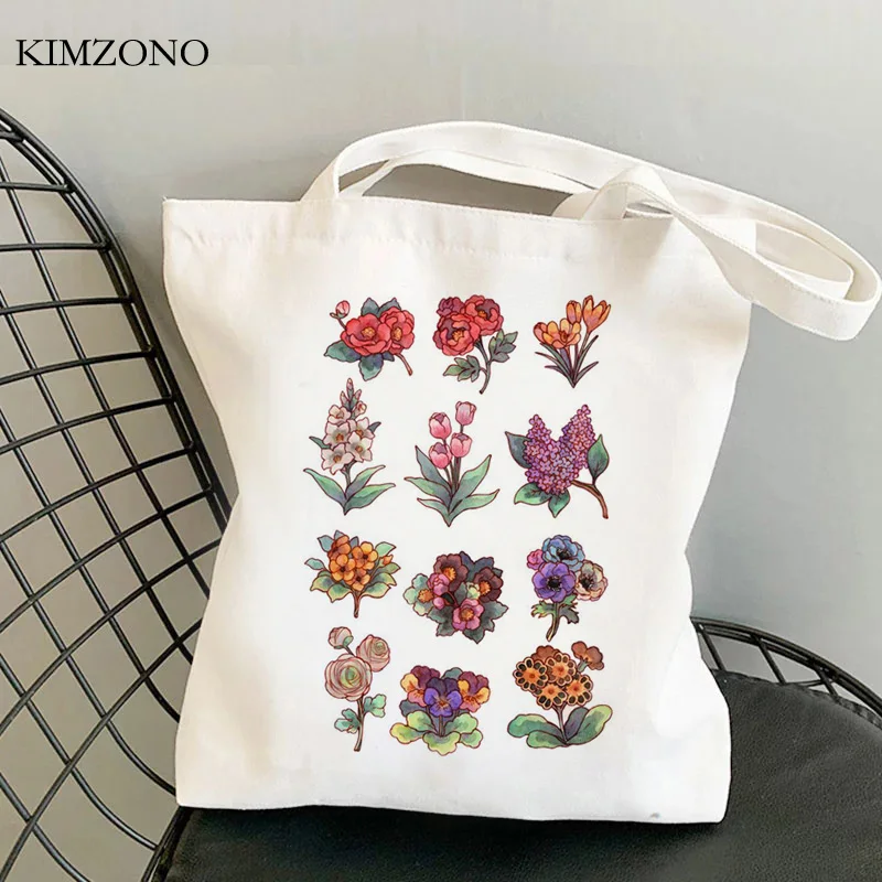

Wildflower shopping bag shopping cotton shopper tote canvas jute bag bag bolsas ecologicas reusable sacola sac toile