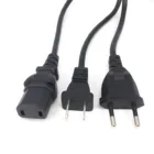 Универсальный 2-зубчатый штекер для IEC320 C17 адаптер переменного тока Шнур питания для PS4 Pro стандарт ЕССША зарядный кабель