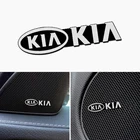 4 шт. 3D Алюминиевый автомобильный динамик аудио значок наклейка автомобильная эмблема наклейка для KIA Cerato Sportage R K2 K3 K5 Ceed Sorento Cerato Optima