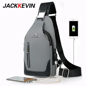 Мужская нагрудная сумка, многофункциональная сумка-мессенджер из ткани Оксфорд, в Корейском стиле