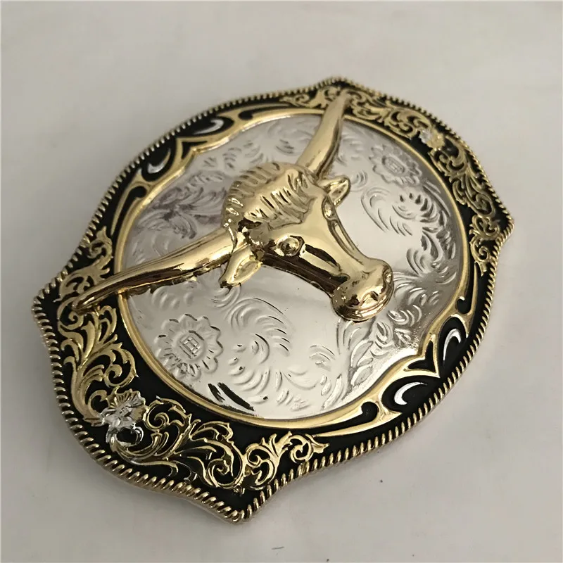 Пряжка для ремня в ковбойском стиле мужчин модный ремень с объемной головой быка