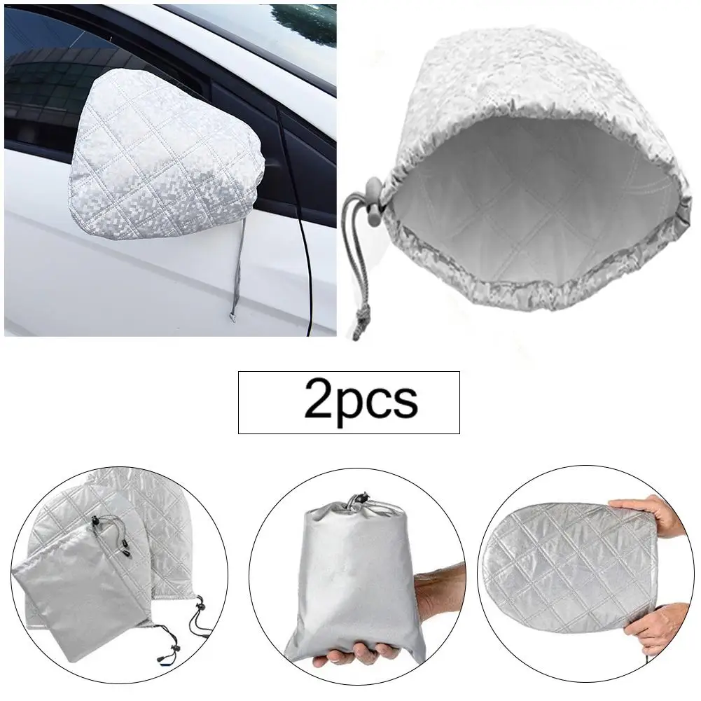 

2PCS Auto Car Rearview Side Mirror Protector Cover Winter Frost Guard Snow Ice Winter Waterproof Mirror Cover Car Accessories