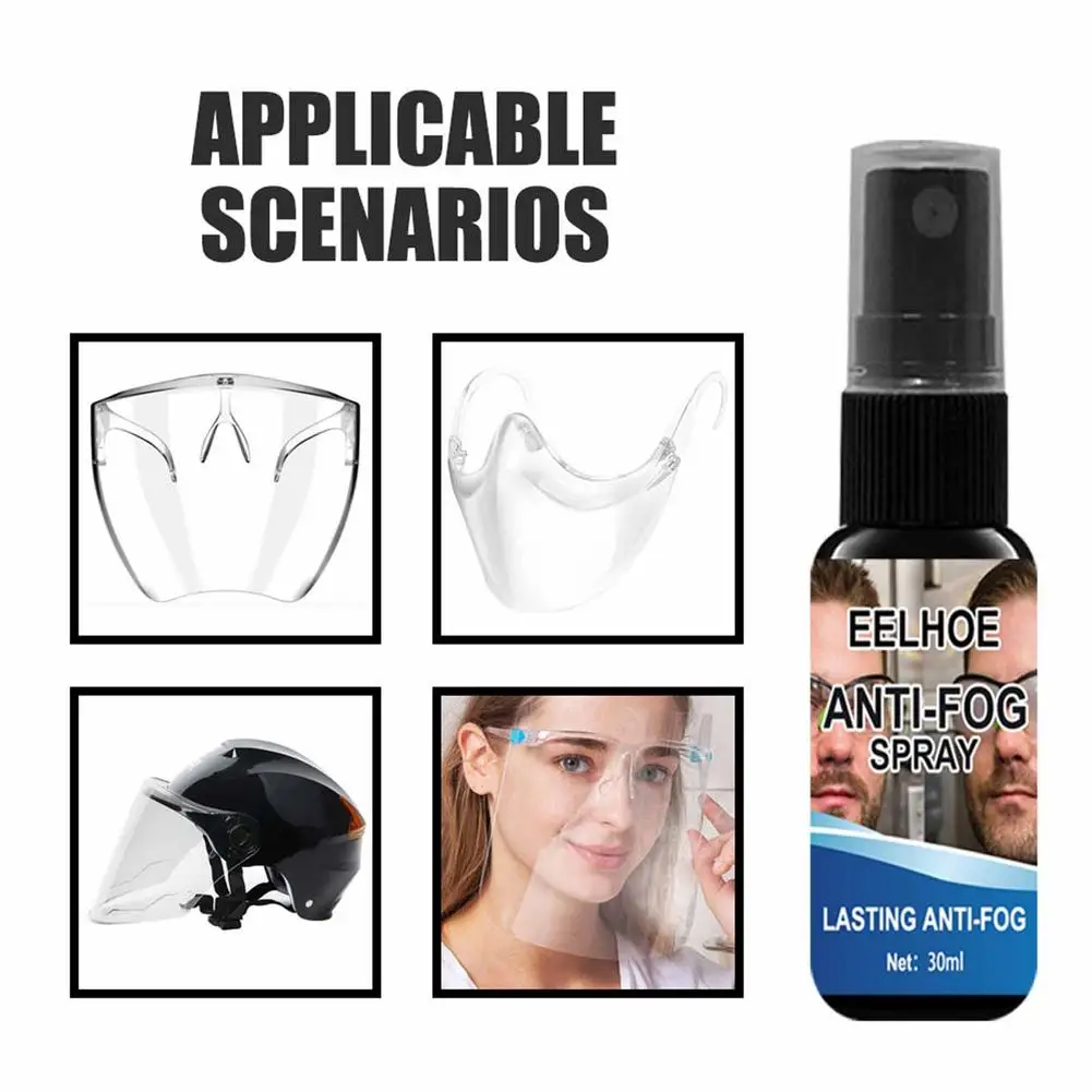 

30ml Car Window Anti-fog Spray Windshield Anti-fogging Agent Rearview Mirror Helmet Lens Glasses Swimming Goggles Antifoggant