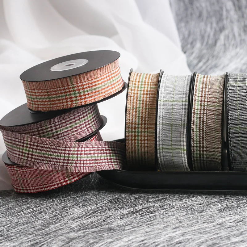 100 лет/партия клетчатая лента хлопковая ткань товары для рукоделия пошив Модный