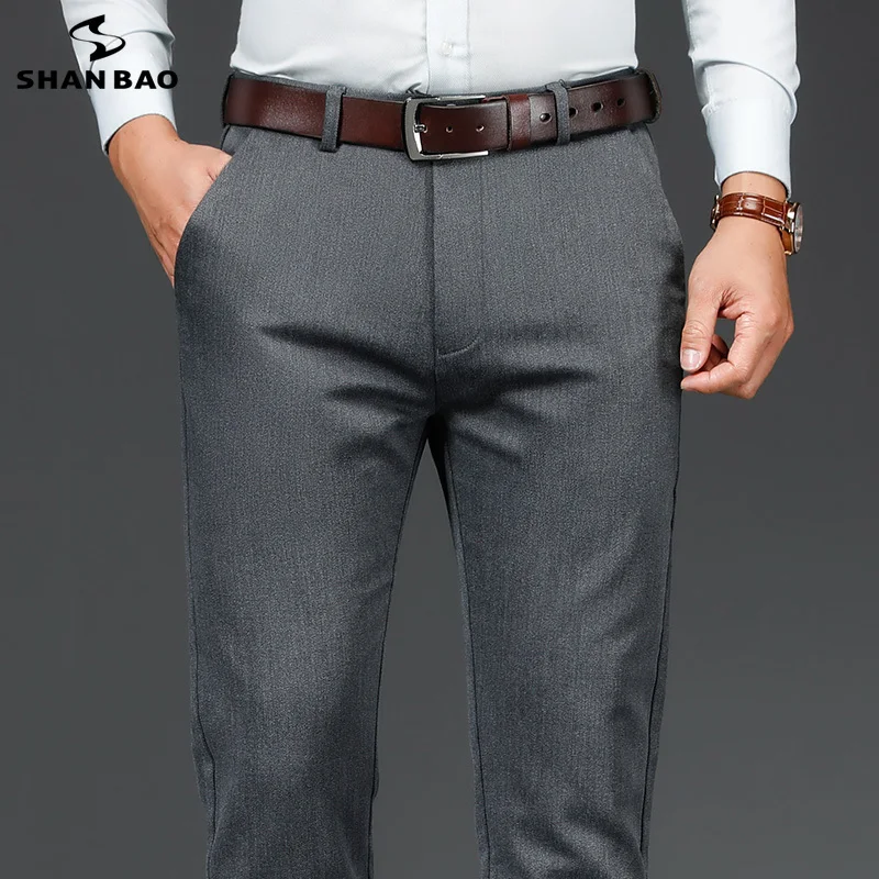 Осень-зима 2021 брендовые роскошные высококачественные деловые брюки SHAN BAO