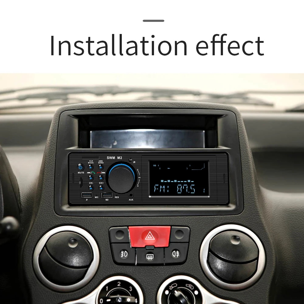 Автомагнитола 1 Din Стерео Авторадио автомобильное радио USB Bluetooth громкая связь