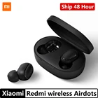 Оригинальный Xiaomi Redmi AirDots In-Ear Bluetooth 5,0 наушники-вкладыши TWS Беспроводные наушники с микрофоном, стерео бас гарнитура с микрофоном Голосовое управление AI