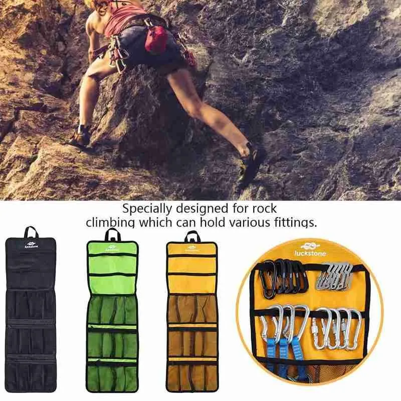 

Outdoor Climbing Rope Hook Storage Bag Climbing Equipment Organizing Bag Mountaineering Equipment Tool Bag Buckle Bag