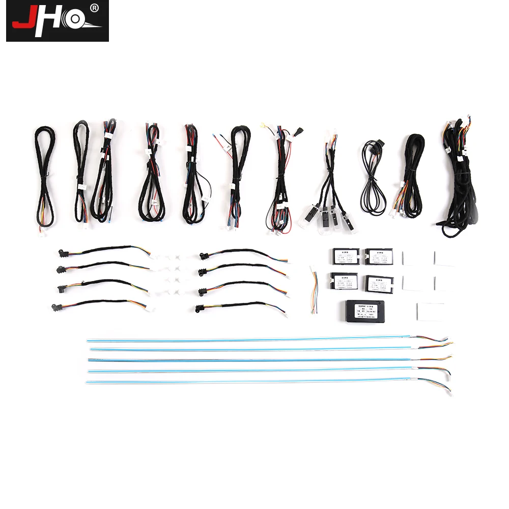 

JHO Atmosphere Lamp Automatic Conversion Car Neon Interior Door Ambient Light Decorative Lighting For Ford Explorer 2020 2021