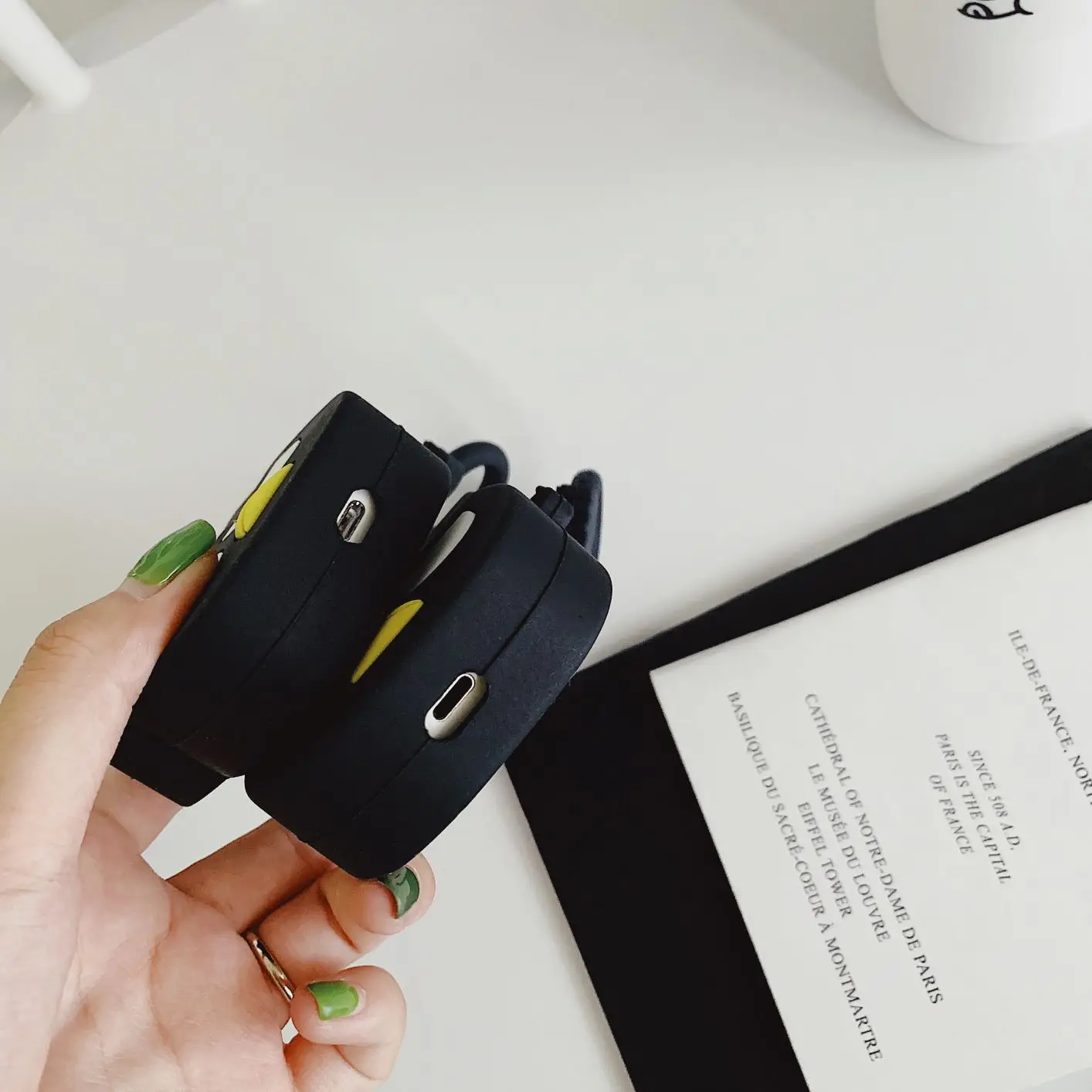 Чехол для airpods, черный пингвин, милый мультфильм, силиконовый bluetooth гарнитура, чехол для наушников, оболочка для AirPods, милые наушники, чехол