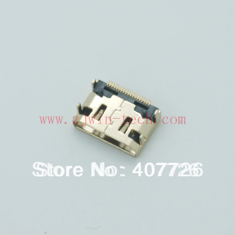 

Free shipping 50pcs/lot high quality USB MINI HDMI DIP female connector 19pin aurification for laptop TV display port